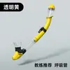 Snorkel Completamente Seco con Boquilla de Silicona Suave, Válvula Antiahogo con Parada de Agua, para Entrenamiento de Natación Subacuática de Adultos