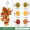 Hoja de arce artificial de otoño transfronteriza Navidad Halloween colgante de pared de ratán hombre de ratán decoración de adornos para el hogar y el exterior al por mayor