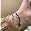 Nueva pulsera de cuentas de piedra natural chinas ricas en huida, pulsera de bloqueo de paz costosa, marea nacional 2023, nueva pulsera de mariposa, suministro al contado