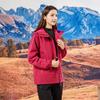 Chaqueta de Concha Blanda Engrosada para Mujer, Impermeable y Cortavientos, Nuevo Estilo Otoño e Invierno, Abrigo Cálido con Capucha para Viajes al Aire Libre, Camping y Montañismo