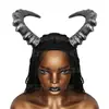 Diadema de cuernos de demonio de Halloween de moda transfronteriza, tocado de fiesta de rol, accesorios divertidos