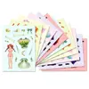 [Calificación Ce.Cpc] 6 Hojas/Paquete Compra Directa Transfronteriza Puzzle de Vestir para Niñas Lindas Pegatinas Interactivas de Cambio de Rostro para Niños