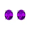 Aretes Sintéticos de Diamante de Color Cultivado en Laboratorio con Forma de Huevo, Aretes de Diamante Azul Sintético Artificial y Diamante Amarillo Suelto