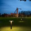 Luz de Césped Simple Moderna Villa Comunitaria Exterior LED Cuadrada Luz de Paisaje Luz de Césped Exterior Impermeable Luz de Jardín