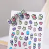 Manicure rosa popular online japonesa cartoon dopamina menina bidimensional colorida amor estrela joia de unha