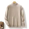 Suéter de Lana Pullover con Cuello Alto para Hombre, Otoño e Invierno, Suéter de Lana con Cuello Semi-Alto Casual Holgado, Nuevo Suéter para Hombre al por Mayor