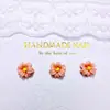 Novos acessórios de nail art da série floral de cor sólida, florzinhas frescas de primavera, flores tridimensionais, unhas postiças, presilhas de cabelo, acessórios de resina