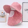 Sombrero de Protección Solar con Ala Ancha, Sombrero de Sol de Verano, Chal de Moda para Mujer, Sombrero de Sol con Protección para el Cuello Integrada a Prueba de Viento y UV