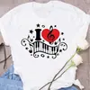 Nueva Camiseta Divertida de Arte de Nota Musical Harajuku Moda Mujer Camiseta