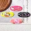 Piezas de Gato Ovaladas de Dibujos Animados Creativas DIY Caseras para Funda de Teléfono, Pasador, Liga para el Cabello, Decoración con Pegamento de Crema Materiales al por Mayor