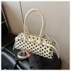 Bolso para Mujer 2026 Nuevo Diseño de Lunares Estilo Coreano Versátil Bolso Cruzado de Hombro Casual a la Moda Bolso Cilíndrico