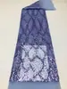 Tela de importación en stock bordada con lentejuelas y cuentas para vestidos de novia, trajes de escenario para actuaciones, vestidos de moda y bolsos