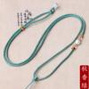 Cordón de cuentas redondas de perla tejido a mano con hebilla segura, dorado, ajustable, para hombres y mujeres, collar fino, cadena de suéter, venta al por mayor