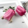 Cabeza de flor de tulipán de estilo europeo, corona hecha a mano, tocado, accesorios para decoración de fotografía del hogar, flores falsas, pequeños adornos