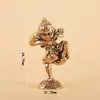 Adornos de Escritorio de Mono Rey de Latón Vintage Cabeza Reforzada Mono Rey de la Nube Adornos Creativos de Mascota para el Té Vajilla Vieja de Bronce