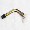 Cable de alimentación para tarjeta gráfica 4P dual a 8P Cable de alimentación para tarjeta gráfica 4PIN grande dual a 8PIN Cable adaptador para tarjeta gráfica de puerto D dual