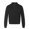 Cardigan Tricotado Retro Americano Simples Gola Radiante Zíper Unissex 2026 Solto Casual Jaqueta de Casal