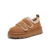 Botas de nieve Birkenth cálidas con forro polar para mujer, botas de plataforma cortas con velcro, zapatos de invierno 2024