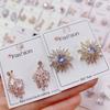 Cientos de Enchapado en Oro Real Zirconia Micro-pavimentada de Alta Calidad Piña Corazón Lazo Conejo Aretes Clásicos
