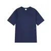 Camiseta Lisa de Peso Pesado 230g Manga Curta Feminina Camiseta Básica Branca Pura Algodão Penteado Masculina Manga Meia Manga Roupa Íntima Caimento Solto Verão Algodão Puro