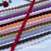 En stock al por mayor bola de color tira de lana cortina borde de lana tira de lana artificial accesorios DIY para zapatos y sombreros lana