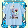 Cazador de Kpop Grupo Bruja Periférico Rumi Mirazoi Manga Corta para Hombre y Mujer Verano Nuevo Camiseta Casual Ropa