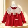 Bata de Bebé Otoño e Invierno Ropa Exterior para Mujer Falda de Princesa Babero para Comer Impermeable y Anti-Suciedad Ropa al Revés para Niños Delantales para Bebé