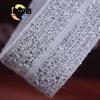 Spot atacado 1,5 cm agulha máquina de embrulho bar ouro e prata seda dobrável embrulho cinto de roupas webbing elástico tingimento fabricantes