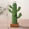 Estilo Escandinavo Creativo Cactus de Resina Maceta Adornos Sala de Estar Dormitorio Plantas Planta Verde Falsa Decoración Muebles
