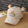 Gorros para bebé estilo japonés y coreano de 2-5 años, gorras de béisbol para niños de primavera y otoño, gorras de béisbol unisex versátiles de oso, comercio exterior