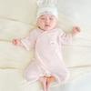Mameluco de Verano para Bebé Pijama para Recién Nacido Fino de Manga Corta Estilo Monje Traje de Verano Unisex para Niño Pequeño Mameluco Ropa de Bebé