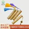 Tubo de Batom em Madeira de Bambu Estilo Chinês com Borla, Tubo Herbal Erva Roxa, Tubo de Batom, Tubo Vazio DIY com Logo