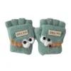 Guantes Infantiles Yipan para Otoño e Invierno, Nuevos, Lindos, Súper Lindos, de Dinosaurio, de Medio Dedo, Guantes Cálidos para Bebés