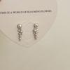 Pendientes de perlas pequeñas, largos, distintivos y exquisitos con diamantes, diseño de nicho para mujer, temperamento de hada, orejas suaves y modernas.