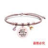Pulseira de aço inoxidável Pulseira de osso de cobra transfronteiriça europeia e americana Presente de feriado comemorativo do dia das mães Joias de titânio com gravação atacado