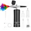 Pistola de aerógrafo elétrica para pintura de modelos, arte em unhas, confeitaria, jateamento, pintura e pulverização de tinta acrílica