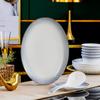 Juego de vajilla de porcelana ósea Jingdezhen color degradado de lujo ligero juego de cuenco y plato de cerámica Jingdezhen regalo para inauguración de casa