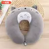 Almohada en Forma de U para Protección del Cuello con Bordado de Shiba Inu y Tiburón para Adultos y Estudiantes, Adecuada para Dormir, Almohada Cervical, Almohada de Viaje Portátil para Viajes Largos