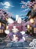 Cazador de demonios: Kimetsu No Yaiba Tanjiro Colgante de Fieltro Llavero de Mochila Lindo de Alto Valor Adorno Colgante de Tela No Tejida Periférico de Anime