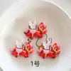 Alas Rojas de Año Nuevo Pegaso Pequeño Accesorios para Joyería de Resina DIY al por Mayor Funda para Teléfono Móvil Imán para Refrigerador Material de Colgante para Zapatos