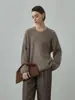 [Serie Polar] Suéter 100% Lana con Hilo Dorado, Top de Punto Forrado de Polar, Nueva Colección Otoño para Mujer, Suéter de Punto con Lentejuelas, Top para Mujer