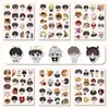 100 Adesivos Planos Não Repetitivos de Ídolos Masculinos e Femininos, Celebridades e Estrelas, Coleção de Adesivos de Suporte Criativo para Scrapbook DIY