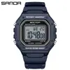 Sanda K-Style Reloj Digital Impermeable para Natación Juvenil Despertador Sencillo Pantalla Única Cuadrado Pequeño Muñeca Estudiante Hombre y Mujer