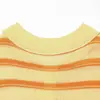 Novedades Verano 2026 Moda Callejera Femenina Europea y Americana Camisa Polo Rayada de Manga Corta W103 90620