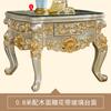 Mesa quadrada estilo europeu, sala de estar luxuosa estilo americano, mesa quadrada com gaveta, mesa lateral para telefone, mesa de canto, armário, mesa lateral dourada e prateada