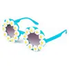 Óculos de Sol Decorativos de Flor Moda para Meninas Proteção Solar ao Ar Livre Óculos de Sol Infantis Óculos de Sol Formato Margarida 217 122