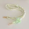 Colgante para Teléfono Móvil Tejido a Mano Bohemio de Chica Linda Ins Ajustable Cruzado Popular Largo