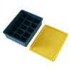 Caja de almacenamiento de ropa interior de color contrastante, compartimento doméstico con tapa para sujetador y calcetines, artefacto de almacenamiento para dormitorio, caja de almacenamiento