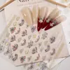 Pegatinas para Uñas de Racimo Floral Estilo Chino 5D Repujadas Tridimensionales Nuevas Flores Estilo Chino Pegatinas para Uñas DIY Accesorios Sl Modelo