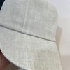 Sombrero Retro de Algodón y Lino para Primavera y Verano Estilo Ecuestre para Mujer Simple Pequeño Fresco que Resalta la Cara Sombrero de Cuenca Sombrero de Pescador para Proteger del Sol y Sombra Todo Combina